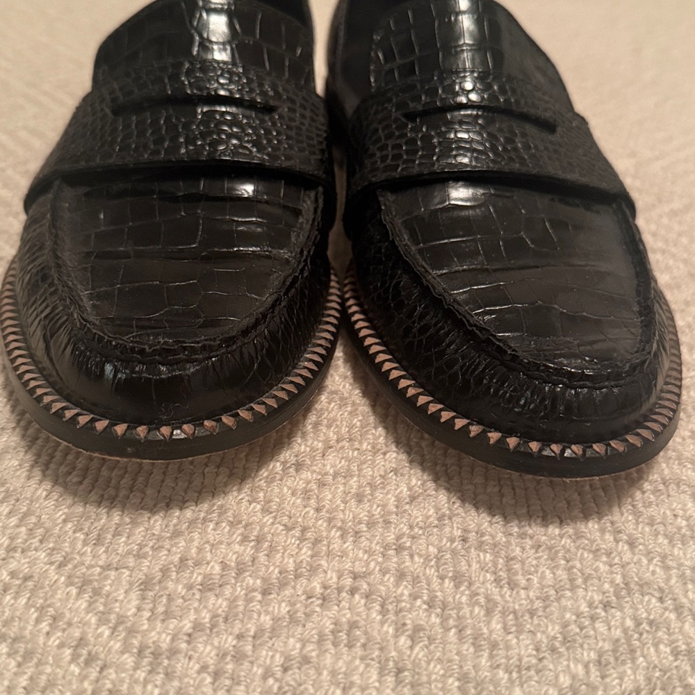 Freda Salvador Tash D'orsay Loafers Black size 10.5 - Picture 7 of 9